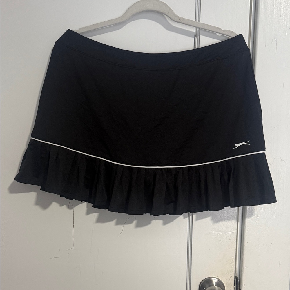 Slazenger Black Mini Skirt with White Accent